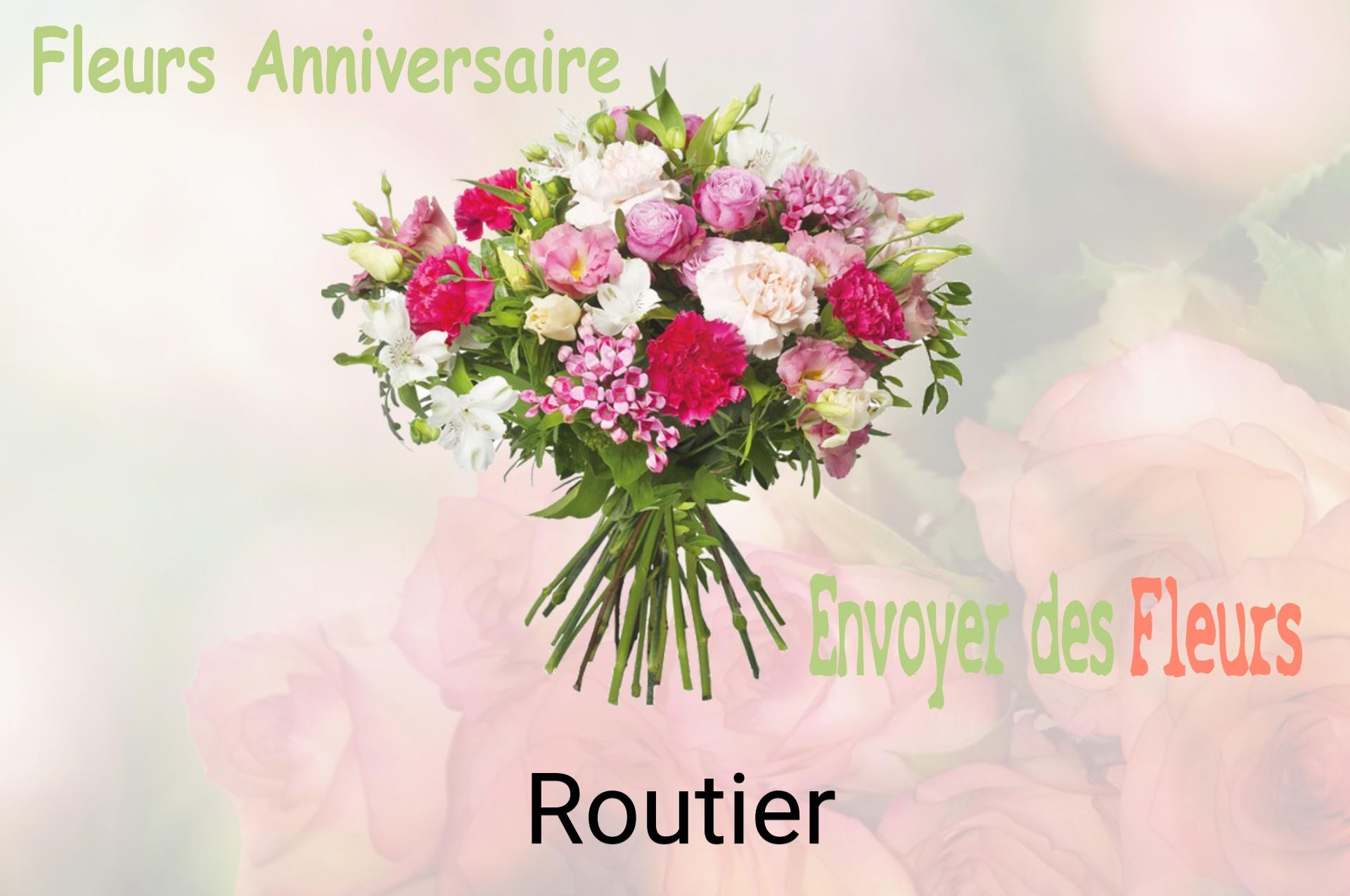 Bouquet de fleurs d’anniversaire livré à Routier